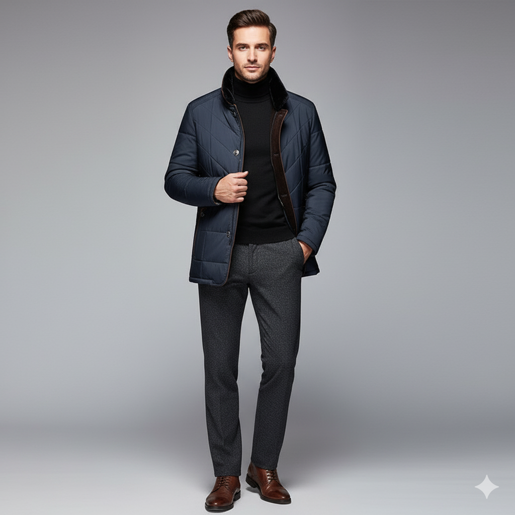 Elegante chaqueta de invierno para hombre para el día a día