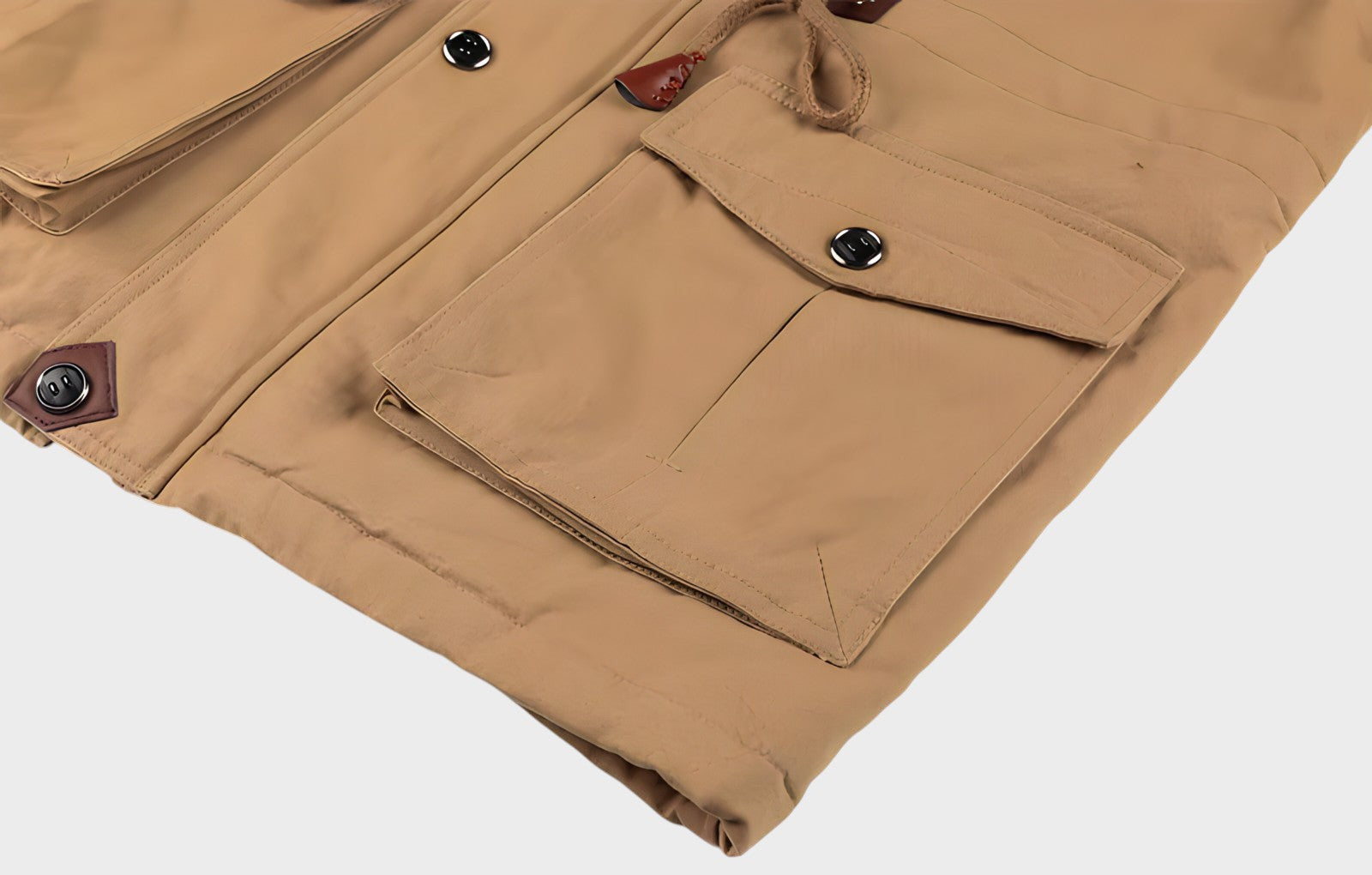 Práctica chaqueta de invierno para hombre con bolsillos