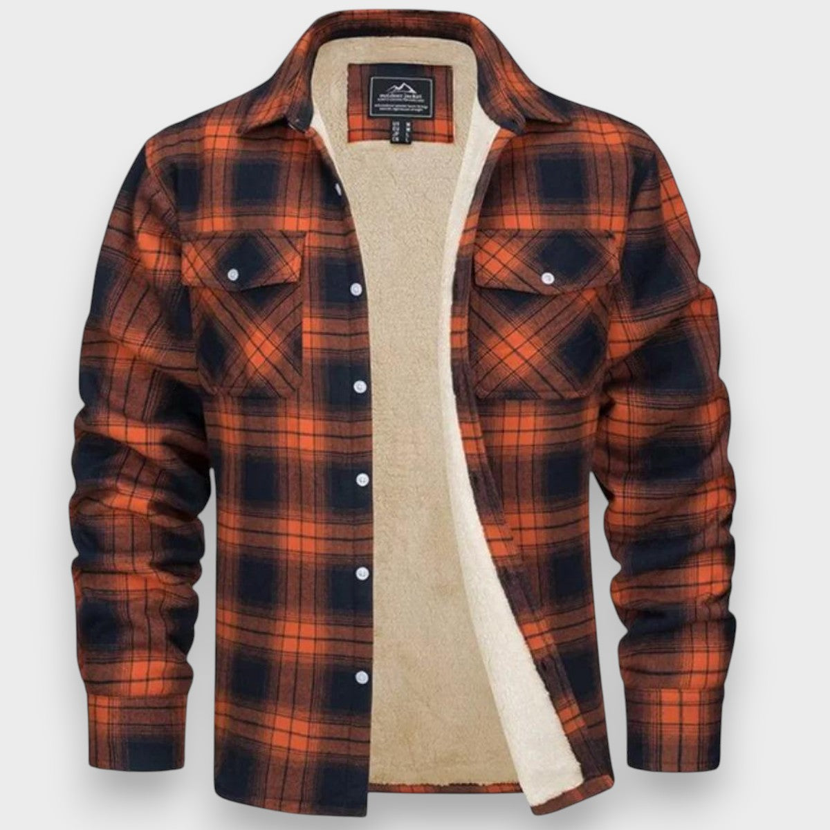 Cardigan de forro polar para hombre para días fríos