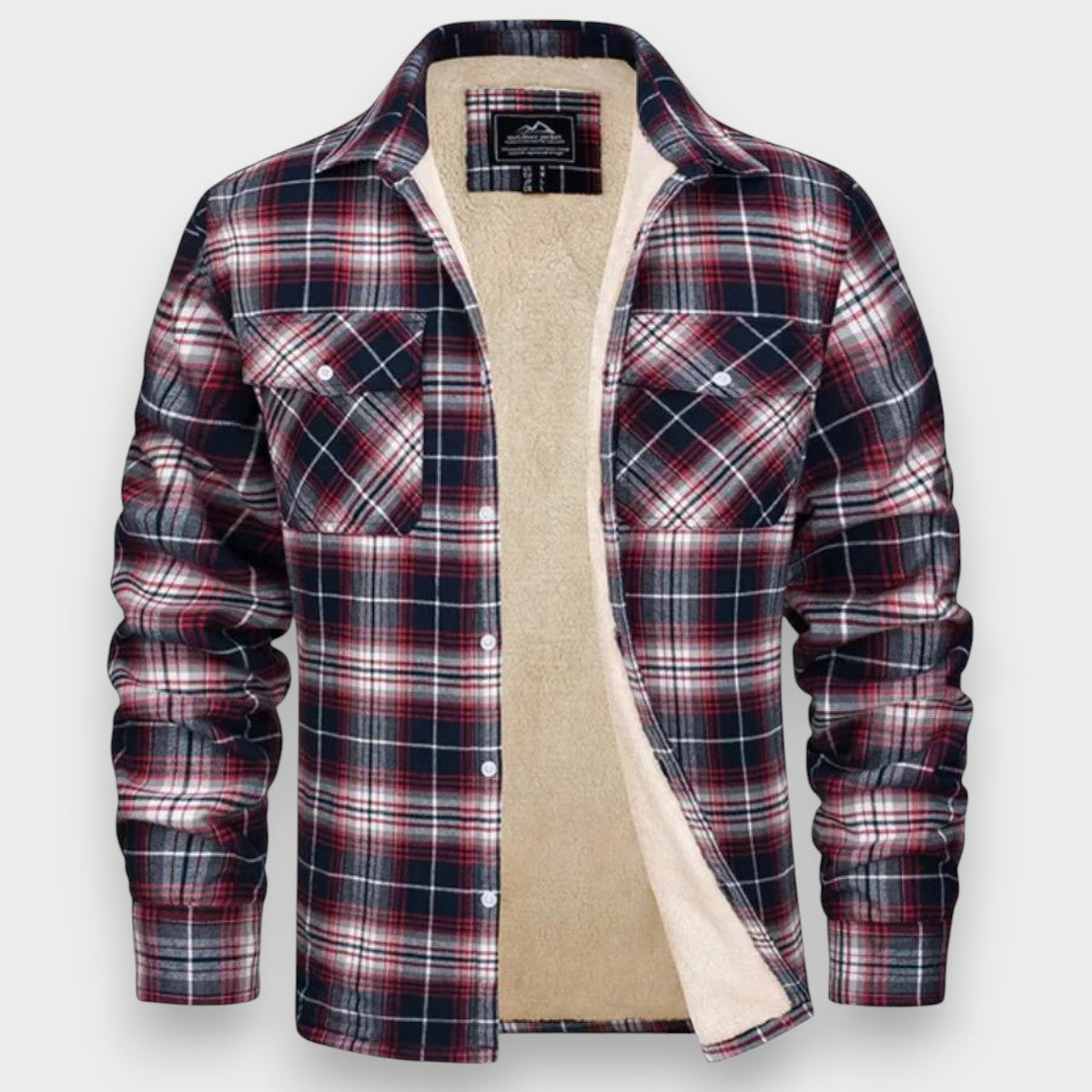 Cardigan de forro polar para hombre para días fríos
