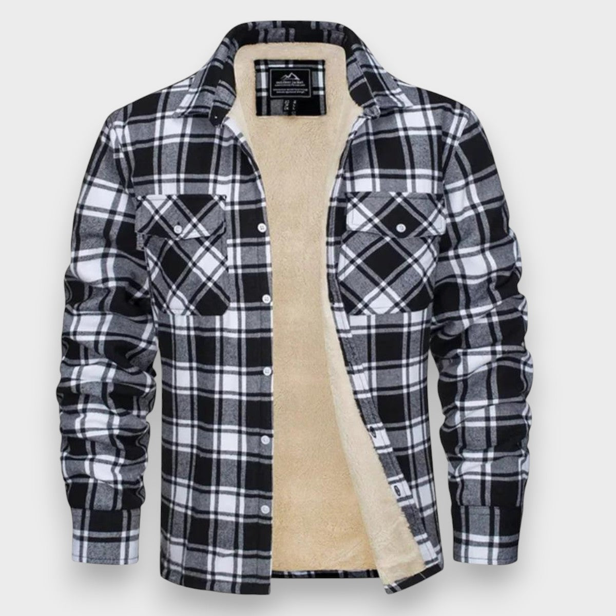 Cardigan de forro polar para hombre para días fríos