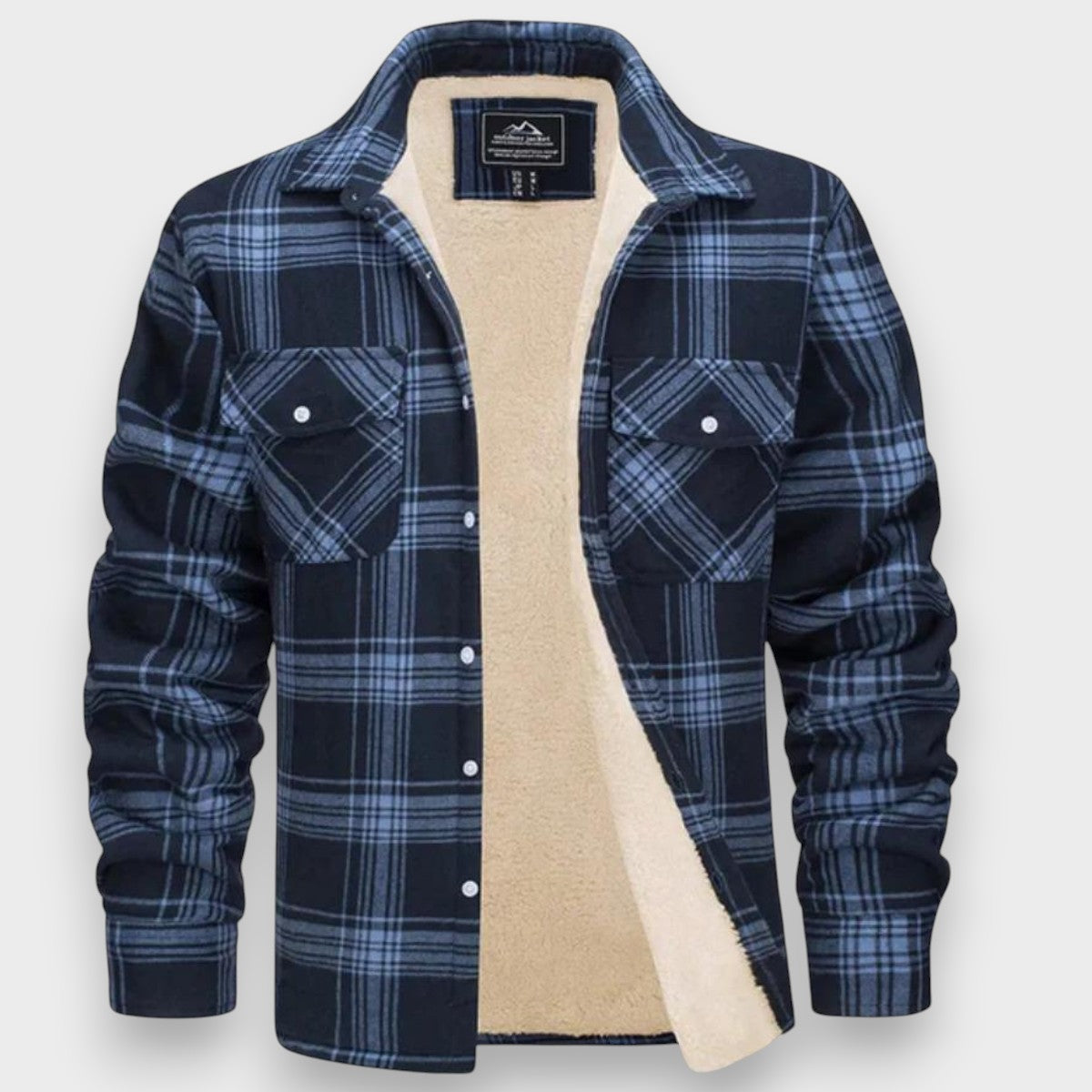Cardigan de forro polar para hombre para días fríos