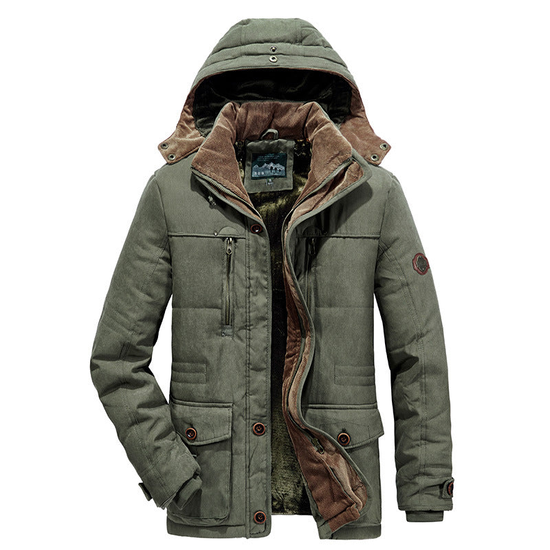 Chaqueta de Invierno para Hombre Aislada con Varios Bolsillos