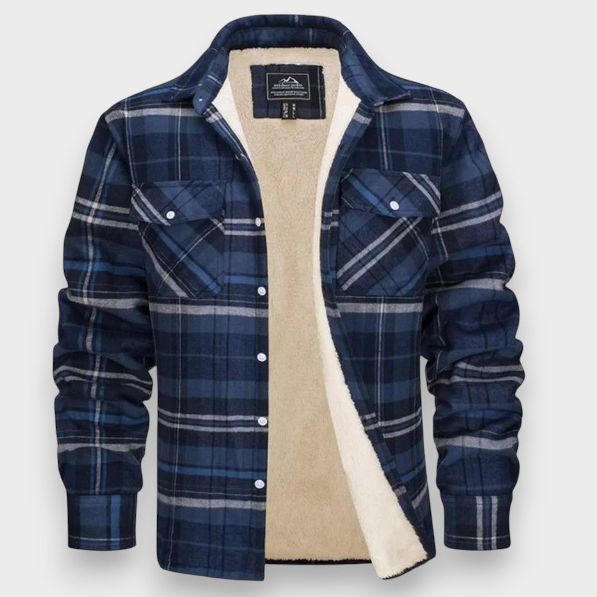 Cardigan de forro polar para hombre para días fríos