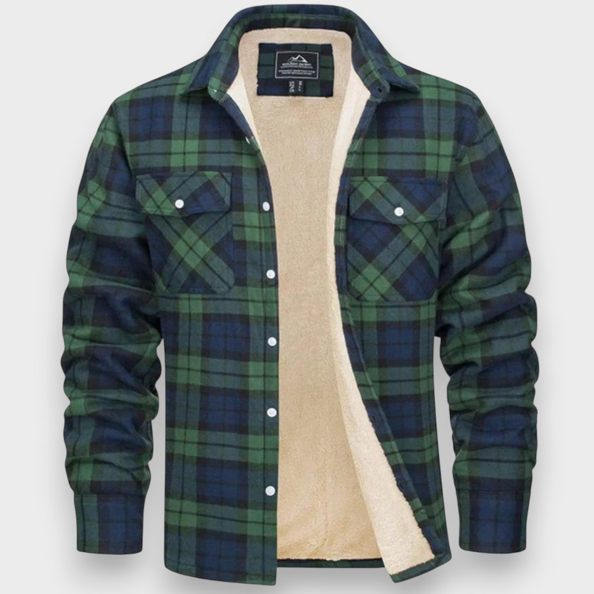 Cardigan de forro polar para hombre para días fríos